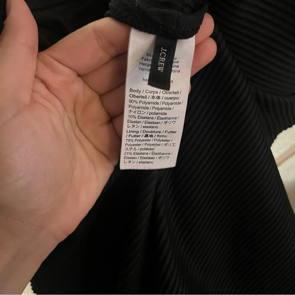 Women's J. Crew Monokini One Piece Low back Swim Black Size 10 - Picture 7 of 11